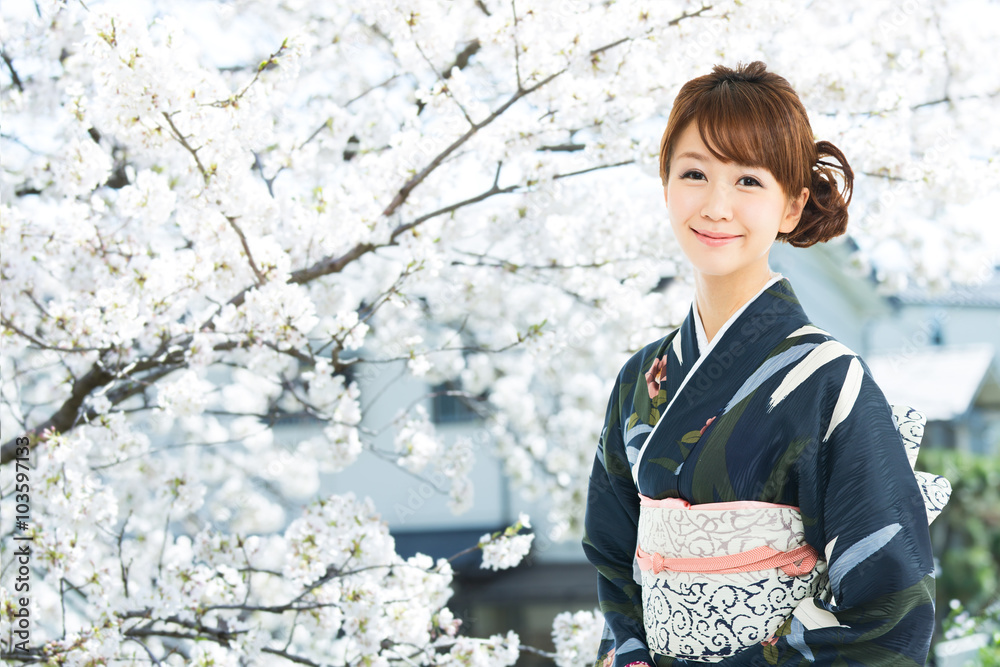 着物姿の女性 着物姿の女性