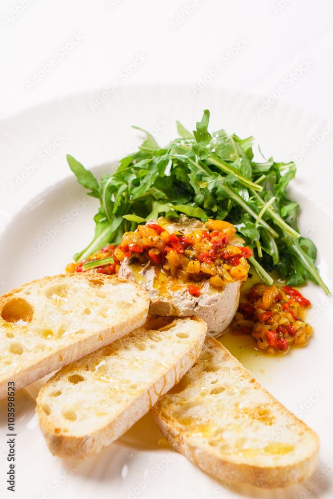 liver pate with toasts liver pate with toasts