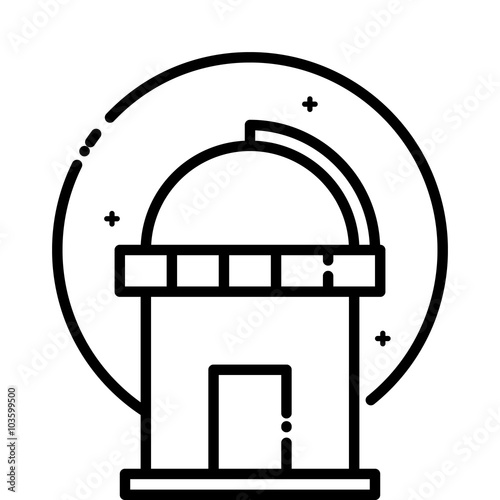Astronomical Observatory under the stars