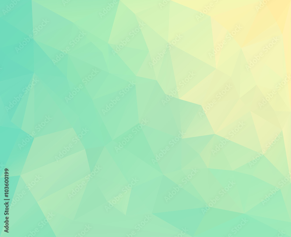 Polygonal mosaic background in yellow and green colors. Polygonal mosaic background in yellow and green colors.