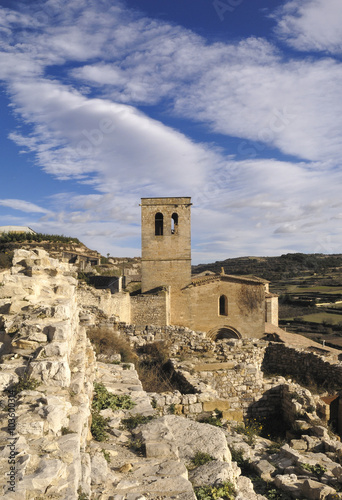 Santa Maria church, Guimera, Lerida province, Catalonia Spain