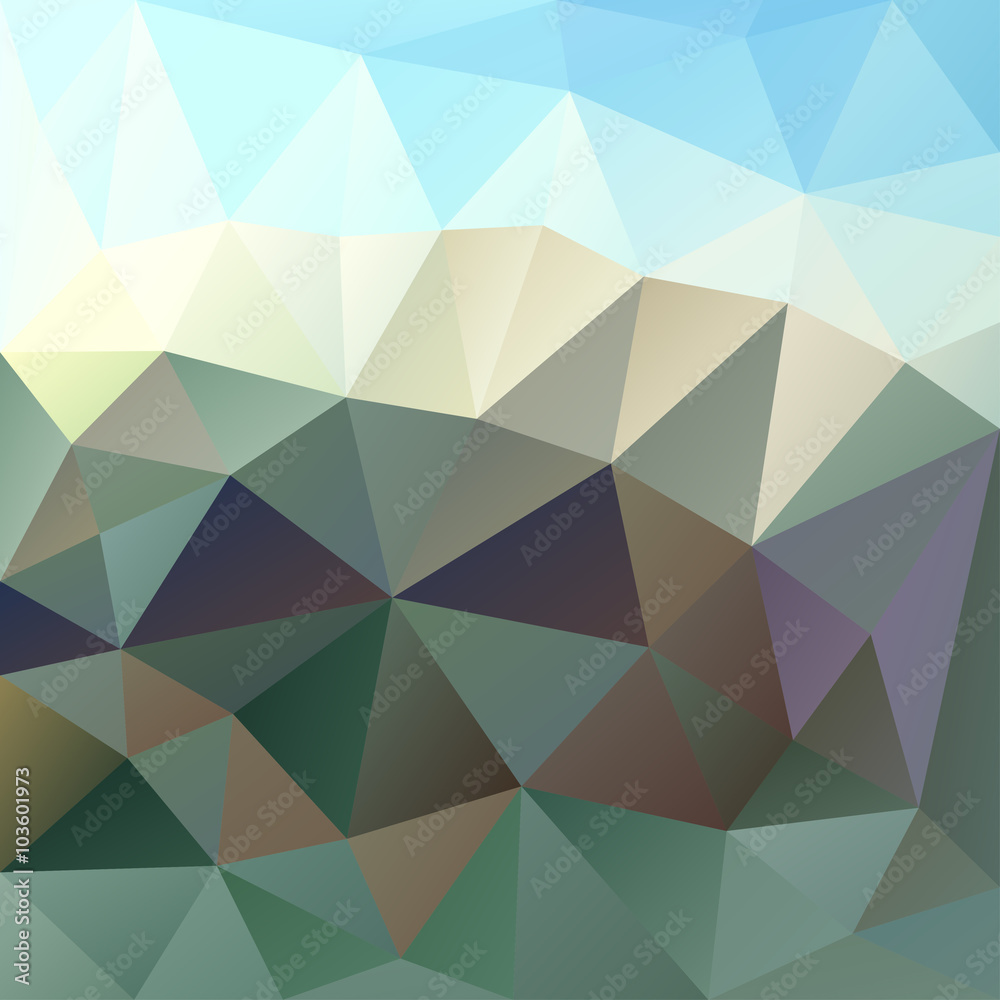 Polygonal mosaic background in blue, gray and green colors. Polygonal mosaic background in blue, gray and green colors.