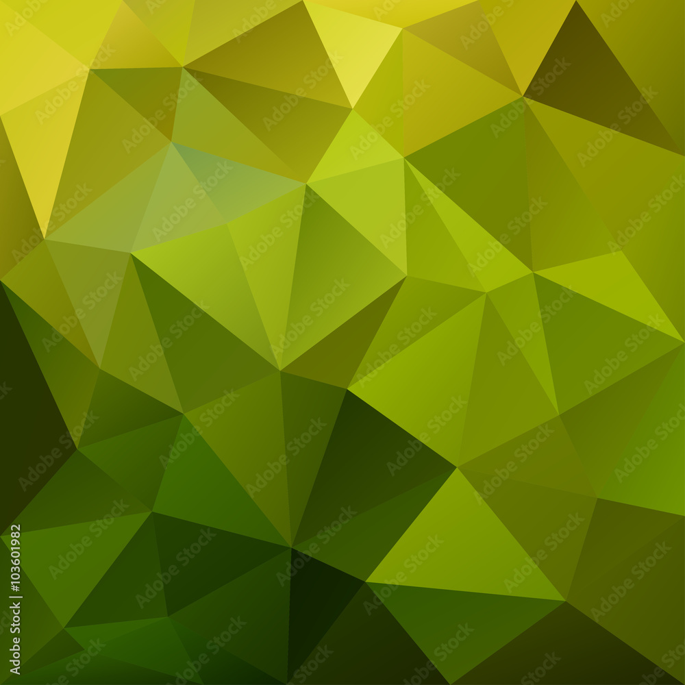 Polygonal mosaic background in green, yellow and blue colors. Polygonal mosaic background in green, yellow and blue colors.