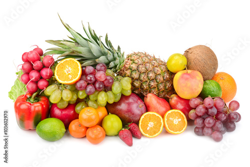 Fototapeta Naklejka Na Ścianę i Meble -  collection fruits and vegetables