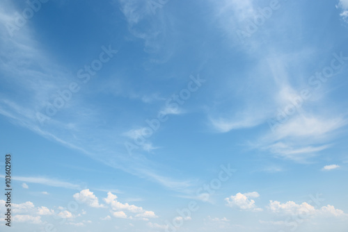 Fototapeta Naklejka Na Ścianę i Meble -  white cloud on blue sky