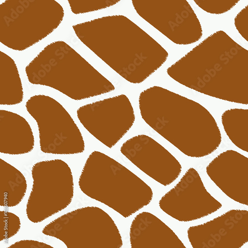 Giraffe Print Scribble Seamless Pattern