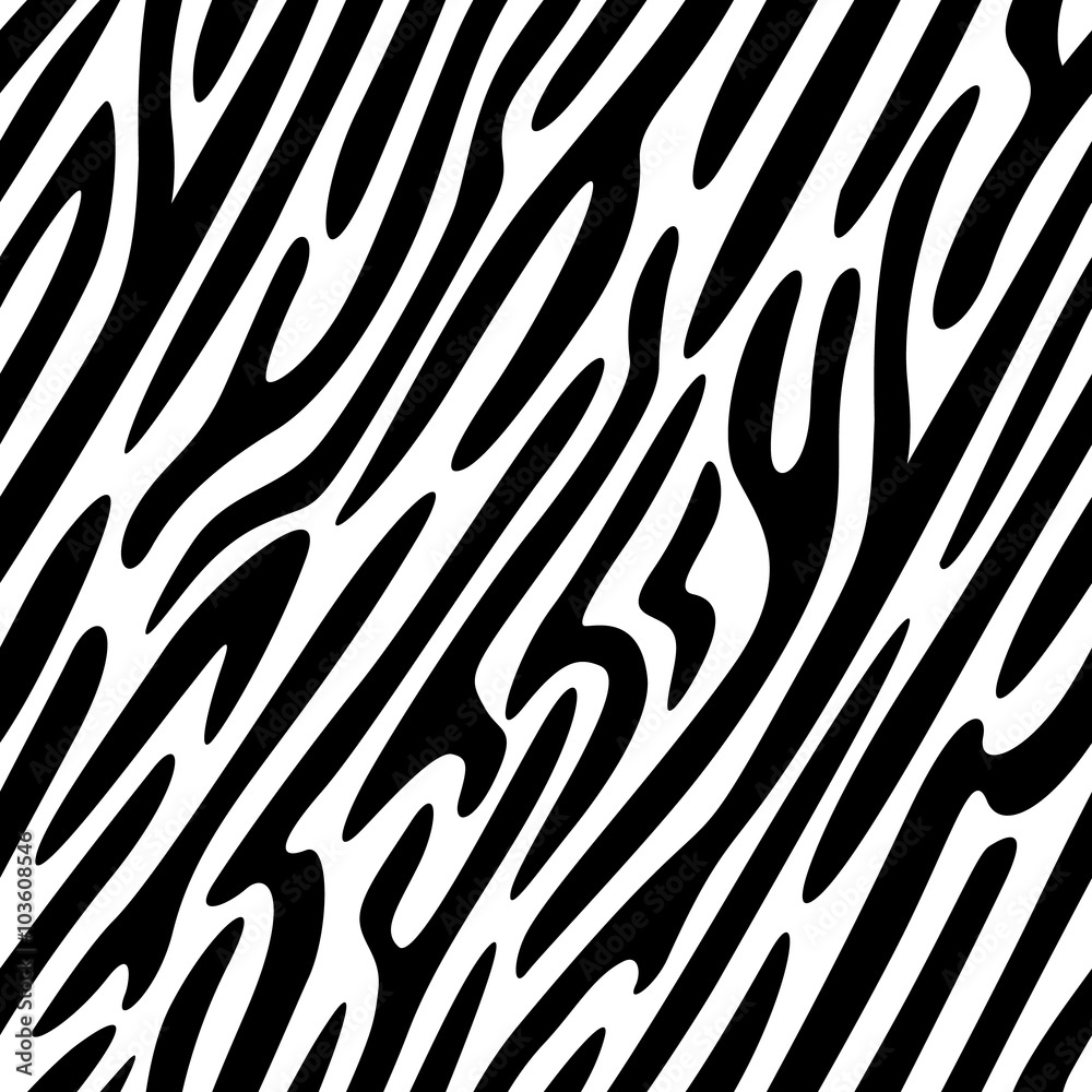Zebra Stripes Seamless Pattern Zebra Stripes Seamless Pattern