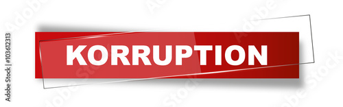 Button | Schild | Korruption