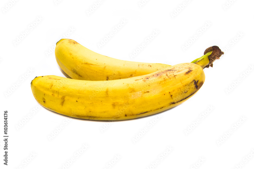 Rotten Banana isolated on white background