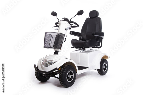 generic mobility scooter for disabled or elderly people against