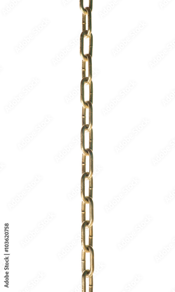 metal chain on white background metal chain on white background