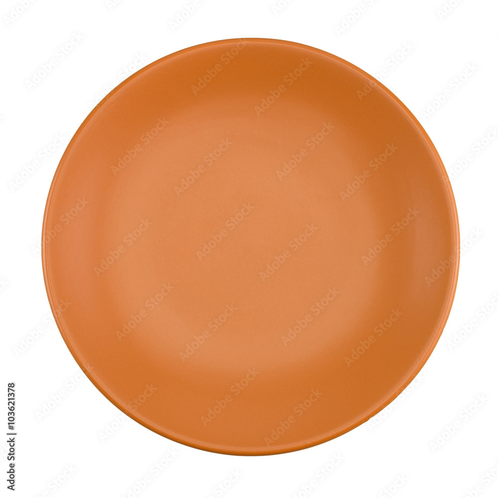 Ceramic plate isolated on a white background. Ceramic plate isolated on a white background.