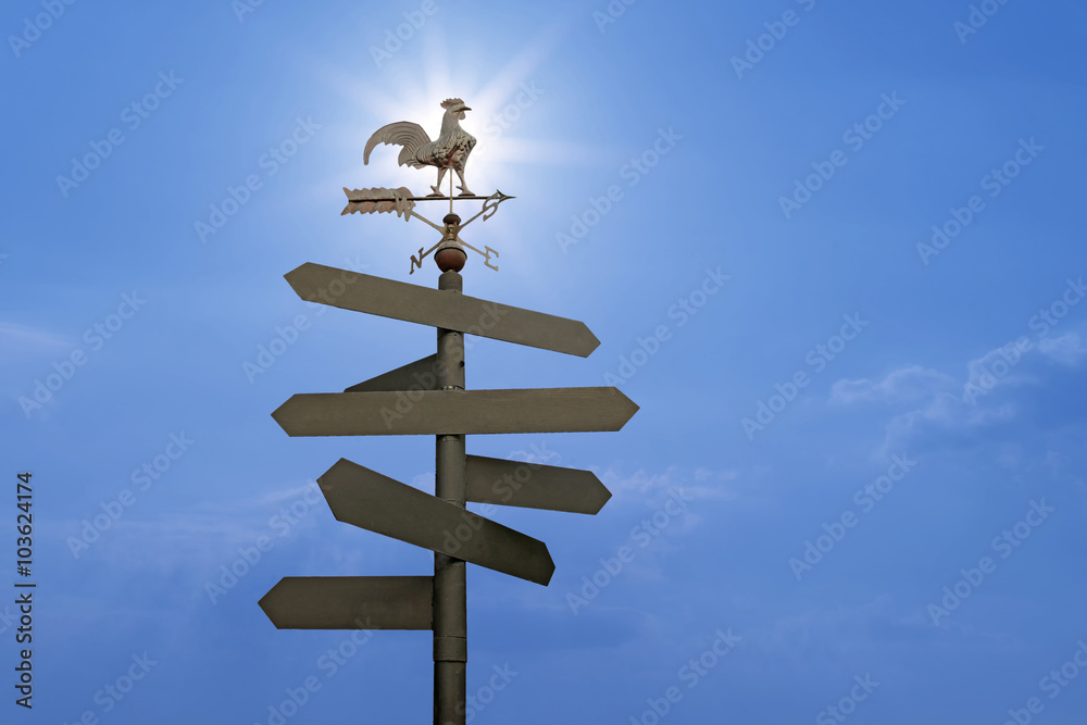 direction sign with blank spaces for text direction sign with blank spaces for text