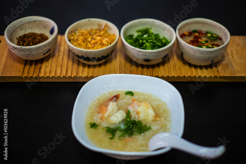 boiled  rice soup