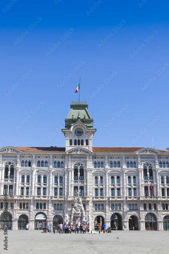 Fototapeta premium City Hall building (Comune di Triesti) in Trieste, Italy