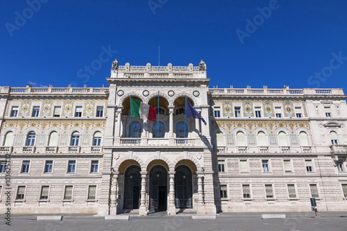 Government Building at the Unity of Italy square, Trieste, Italy © katatonia