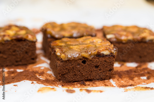 Coffee caramel cake