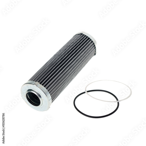 Car filter isolated on white