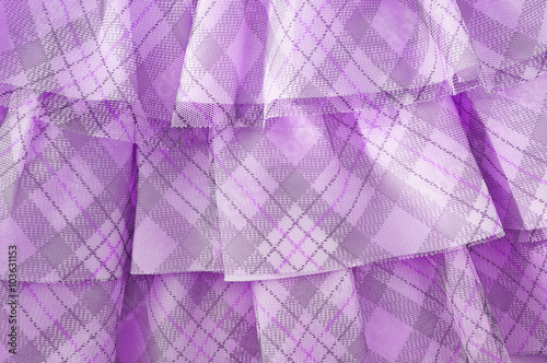 Beautiful delicate purple background mesh fluffy fabric