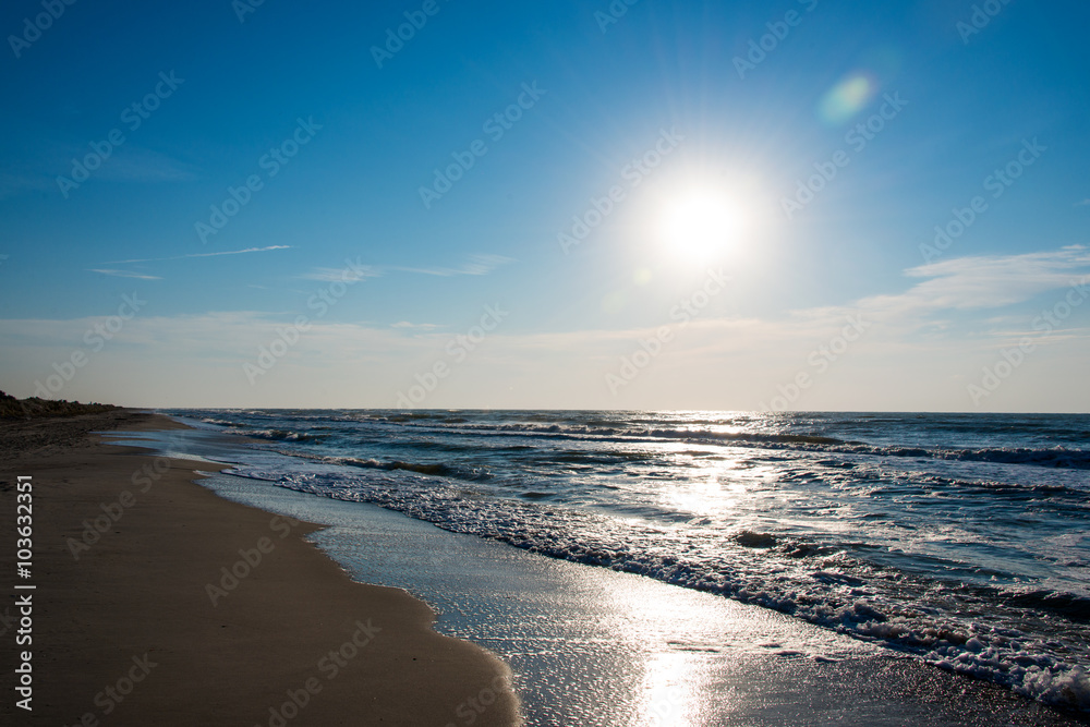 Sandy Beach at sunrise
