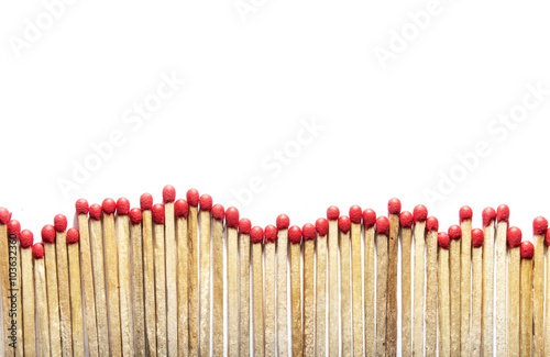 matches on white