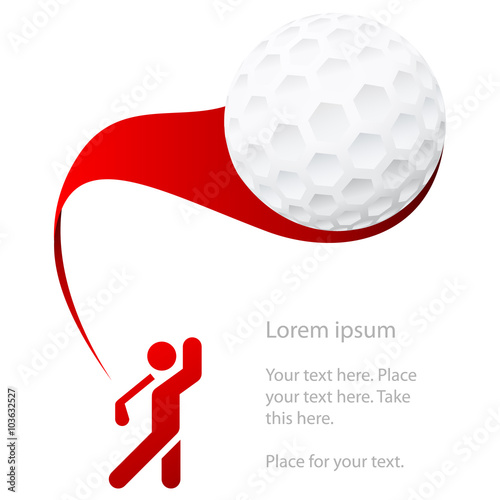 Golf - Karte, Werbung