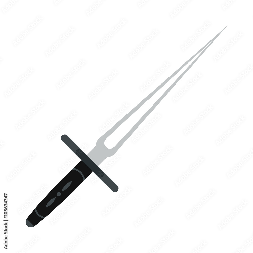 Wakizashi weapon flat icon Wakizashi weapon flat icon