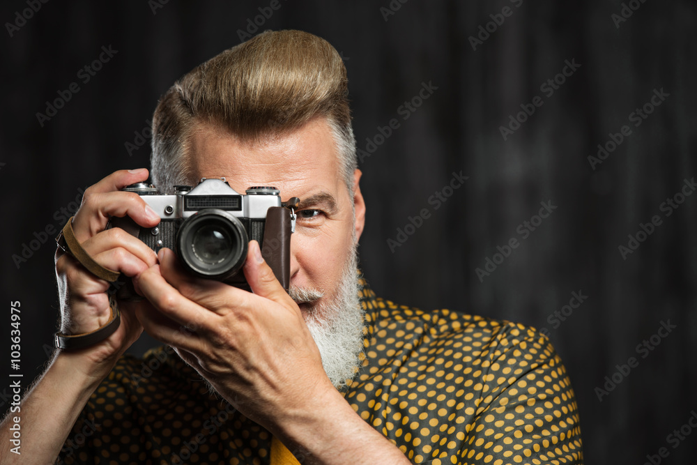 Concept for stylish adult man with beard Concept for stylish adult man with beard