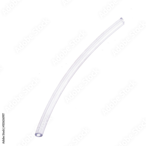 Transparent hose isolated on white