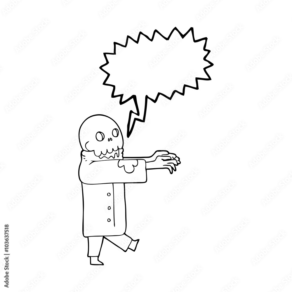 speech bubble cartoon zombie speech bubble cartoon zombie