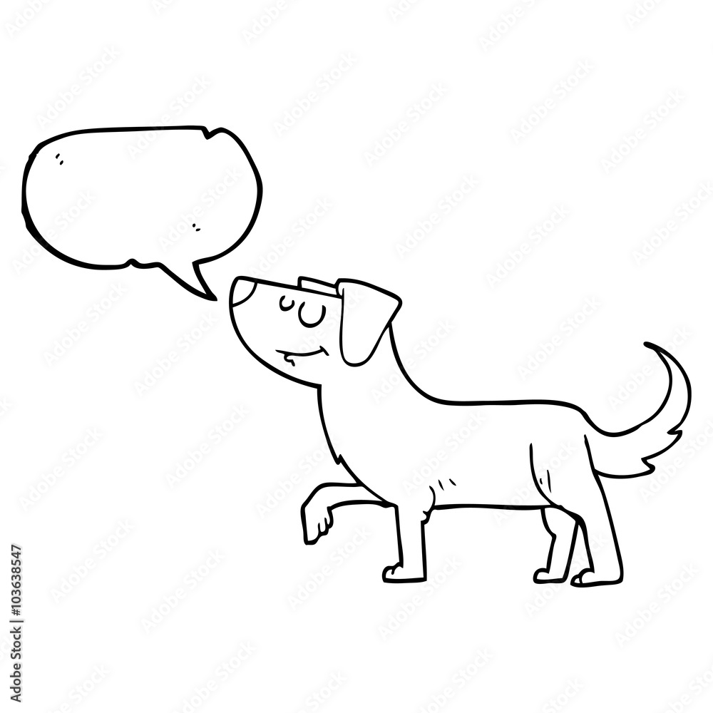 speech bubble cartoon dog speech bubble cartoon dog