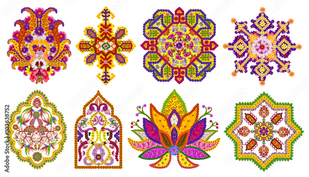 Persian  rug elements set