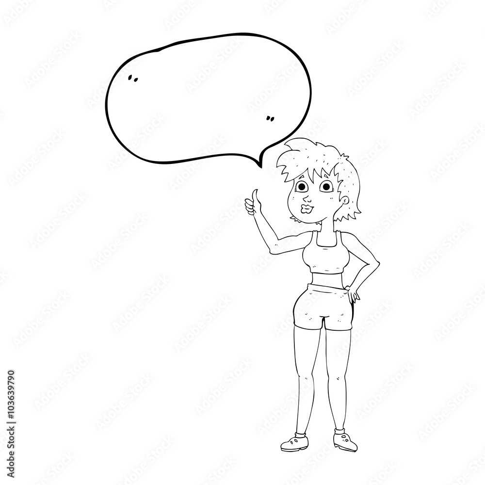 happy gym woman giving thumbs up symbol happy gym woman giving thumbs up symbol