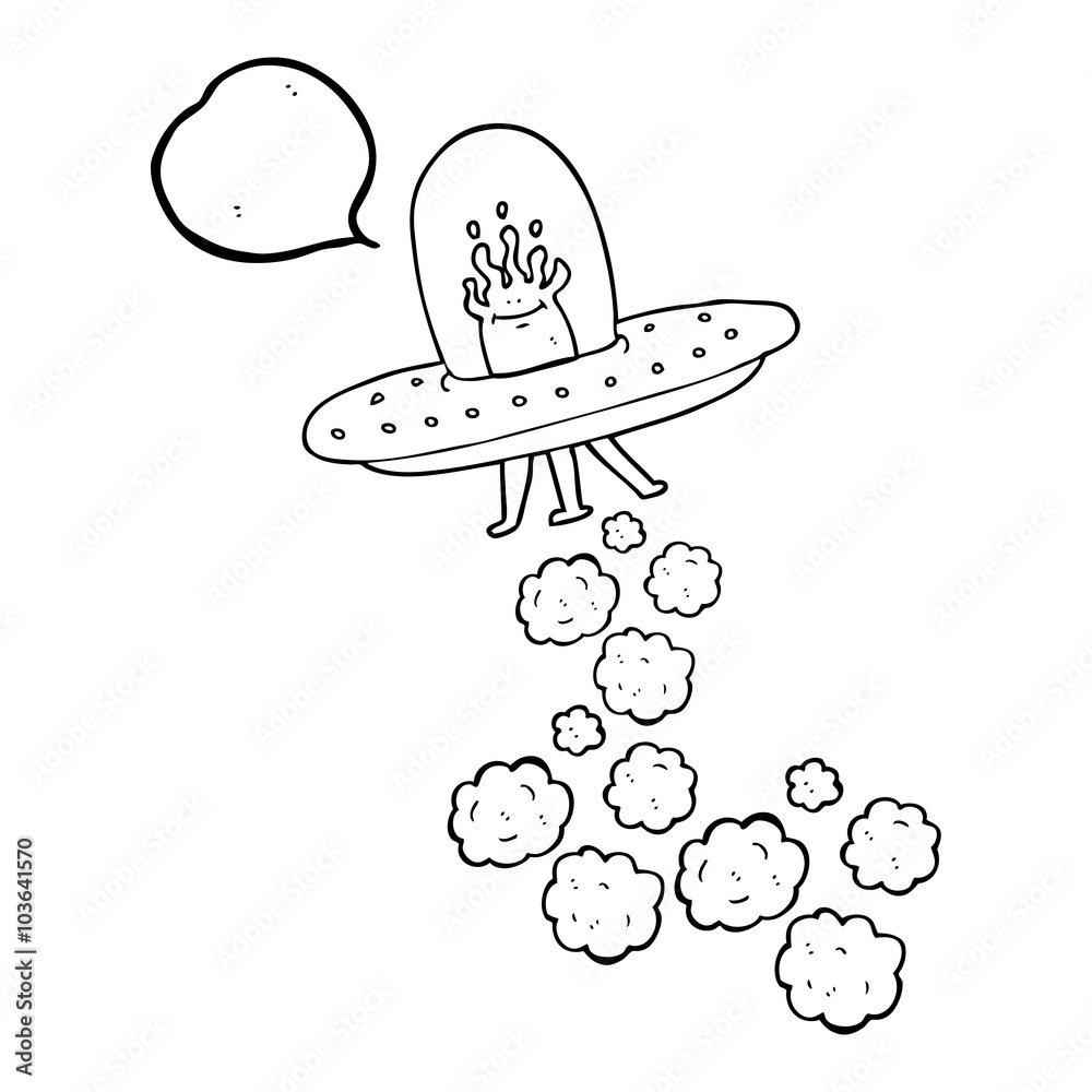 speech bubble cartoon flying saucer speech bubble cartoon flying saucer
