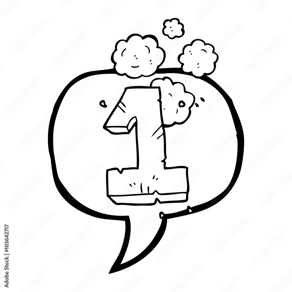 speech bubble cartoon stone number one speech bubble cartoon stone number one