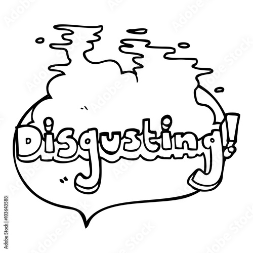 disgusting speech bubble cartoon