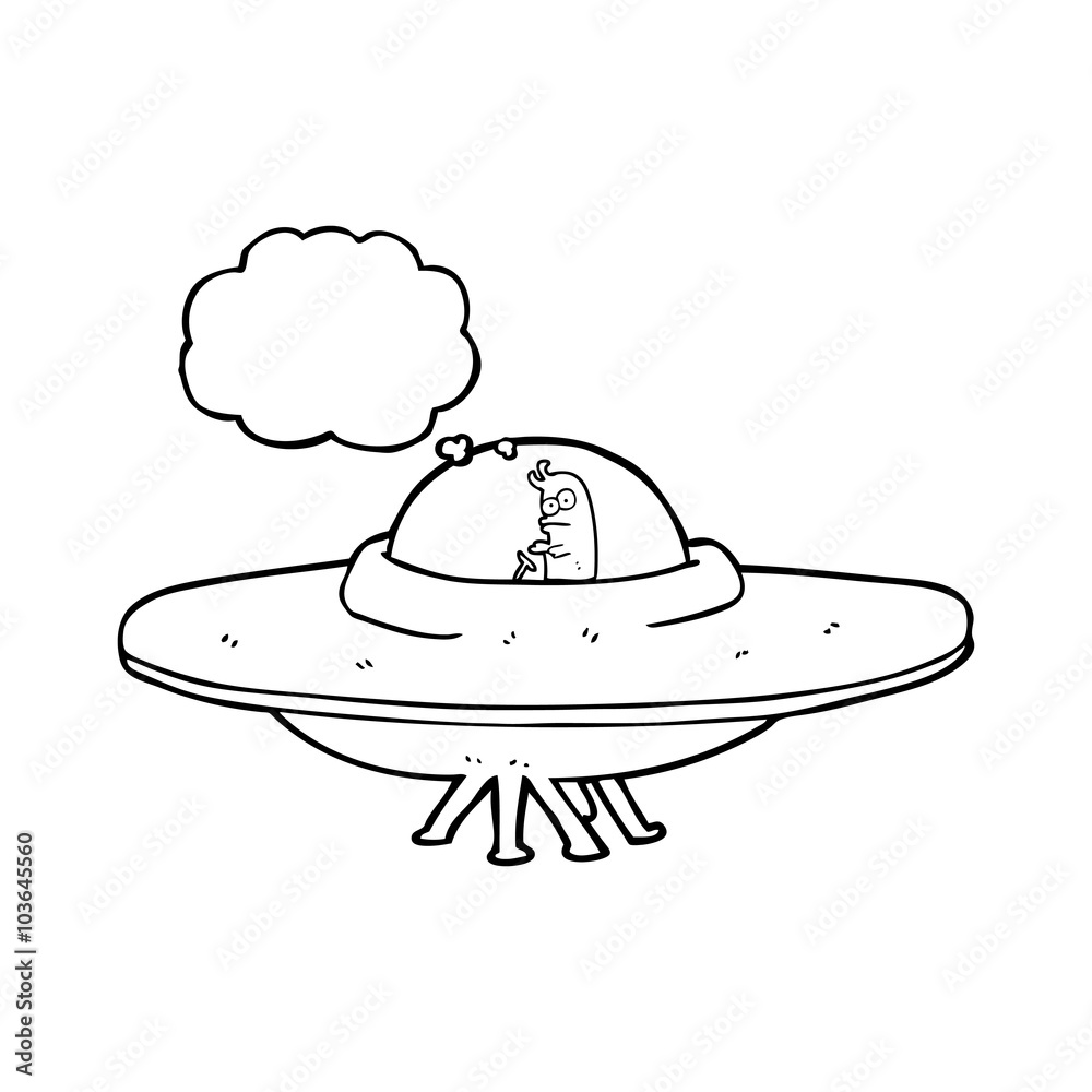 thought bubble cartoon flying saucer thought bubble cartoon flying saucer