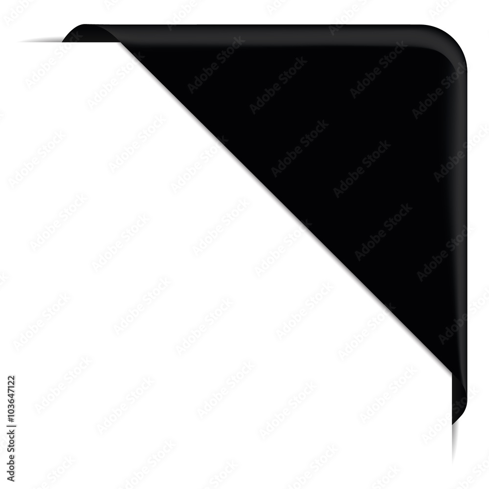 black corner banner