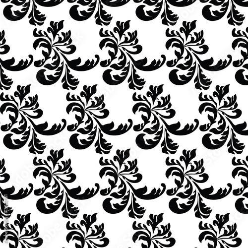 Classic style Acanthus ornament pattern. Vector