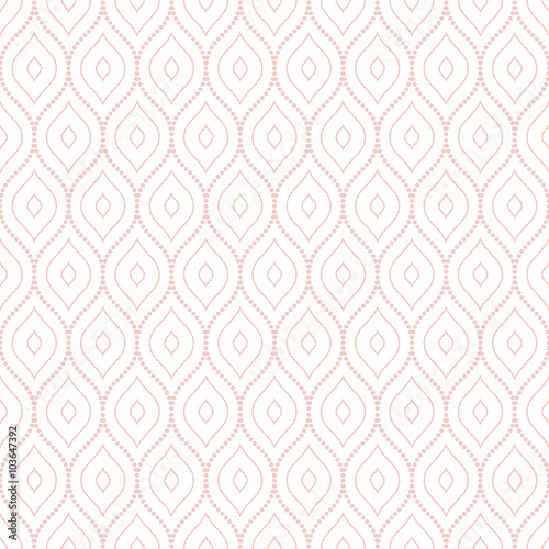 Oriental vector pink classic ornament. Seamless abstract background