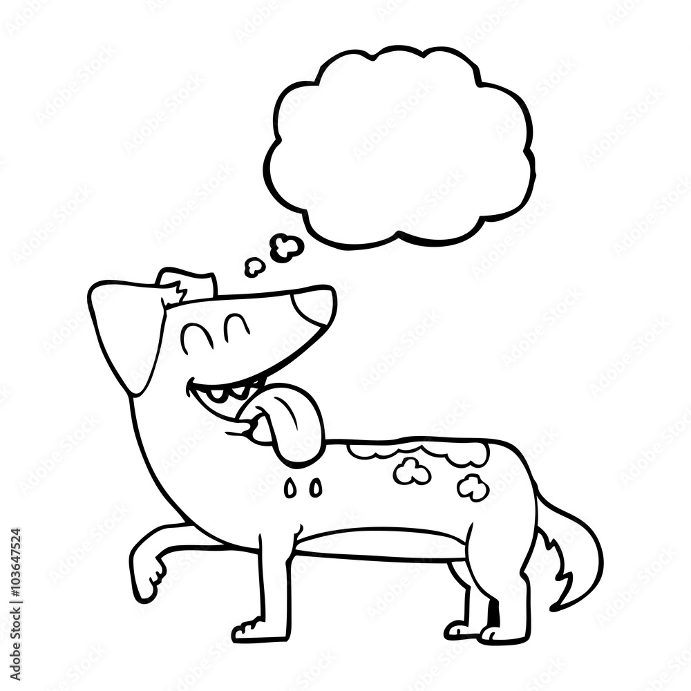 thought bubble cartoon panting dog thought bubble cartoon panting dog
