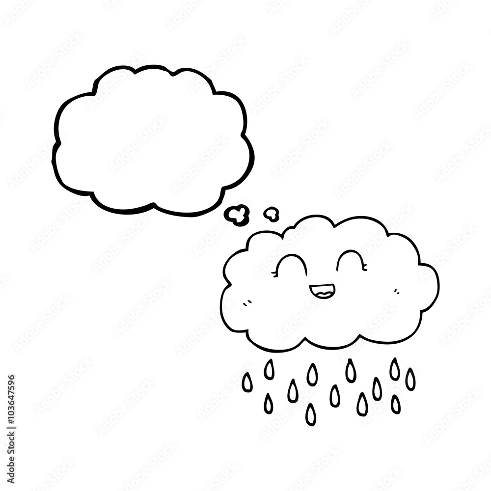 thought bubble cartoon rain cloud thought bubble cartoon rain cloud