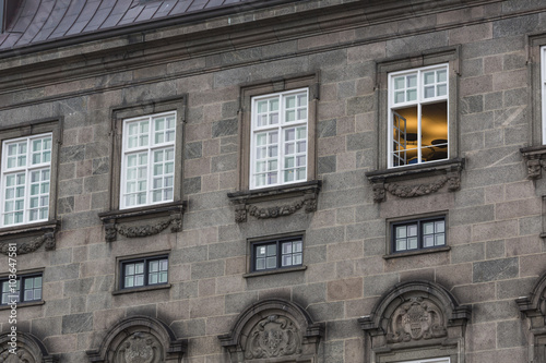 Front view of the main building and the Platz in front of Christ photo