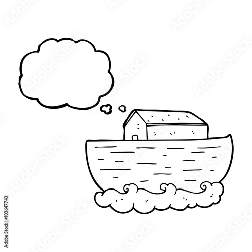 thought bubble cartoon noah's ark