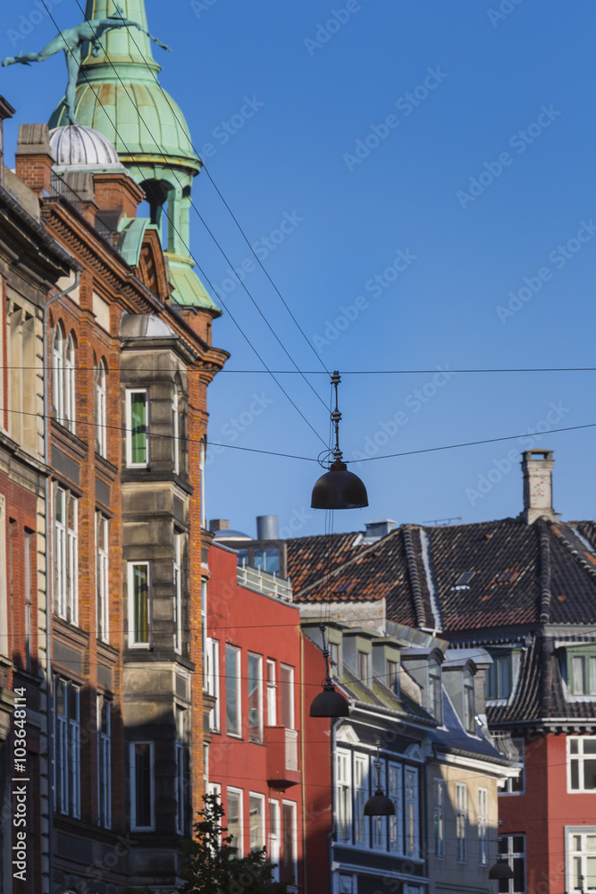 Traditional architecture in Copenhagen, Denmark.
