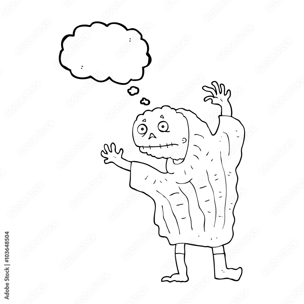 thought bubble cartoon halloween ghoul thought bubble cartoon halloween ghoul