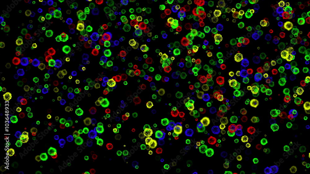 virus color 4k virus color 4k