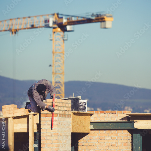 Baustelle am Dach photo