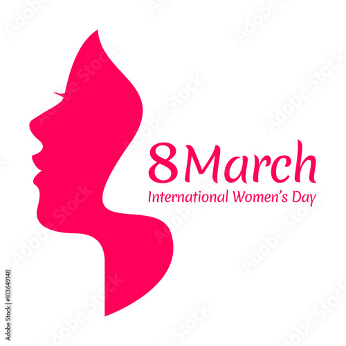 Happy Women's Day greeting card with beautiful designing 