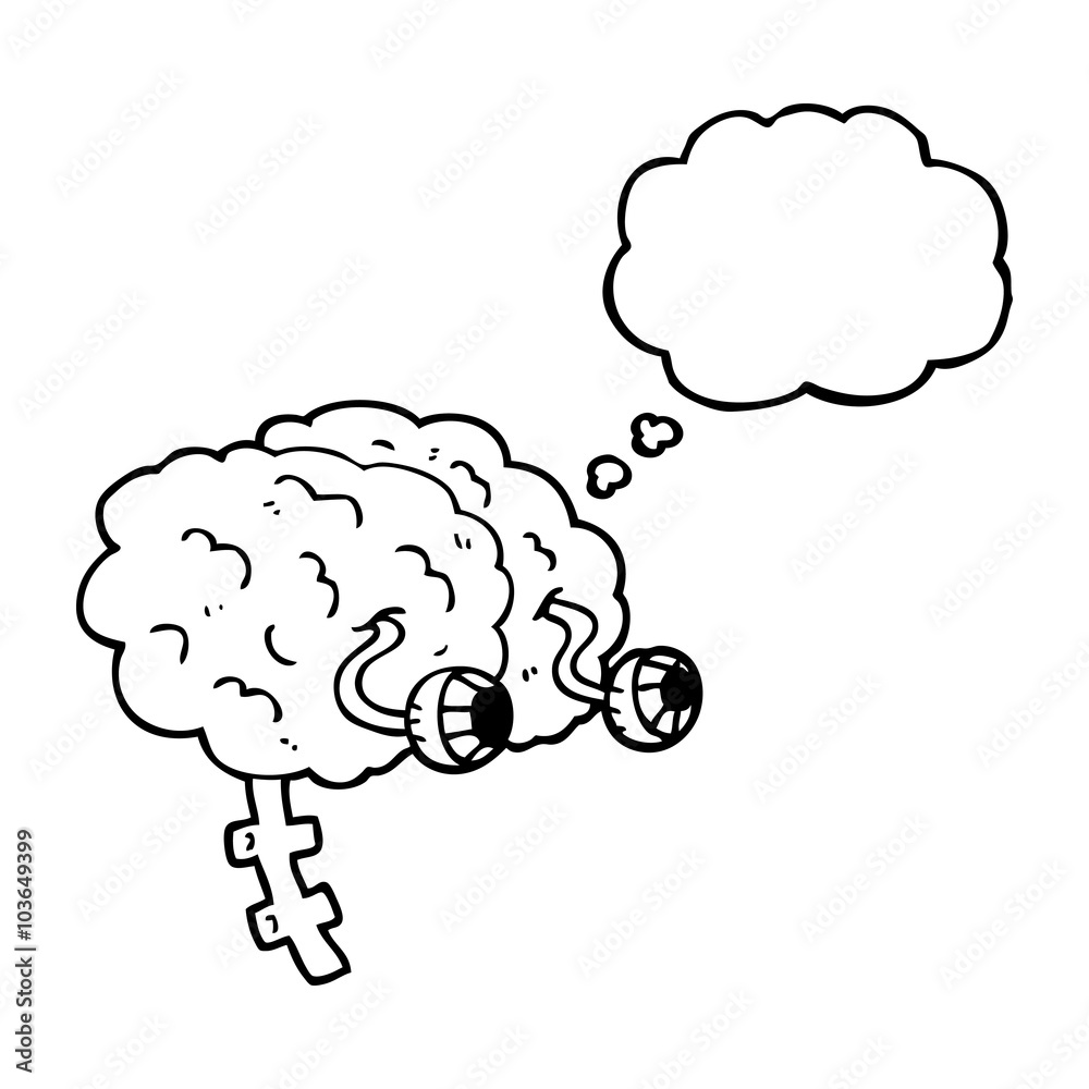 thought bubble cartoon brain thought bubble cartoon brain
